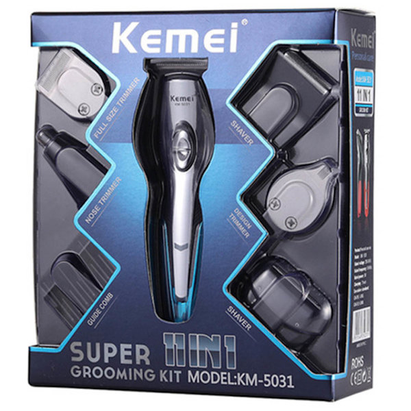 Multifunktionell Rakapparat - Kemei KM-5031 Silver