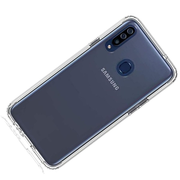 Samsung Galaxy A20S - Stilfuldt silikonecover (FLOVEME) Transparent/Genomskinlig