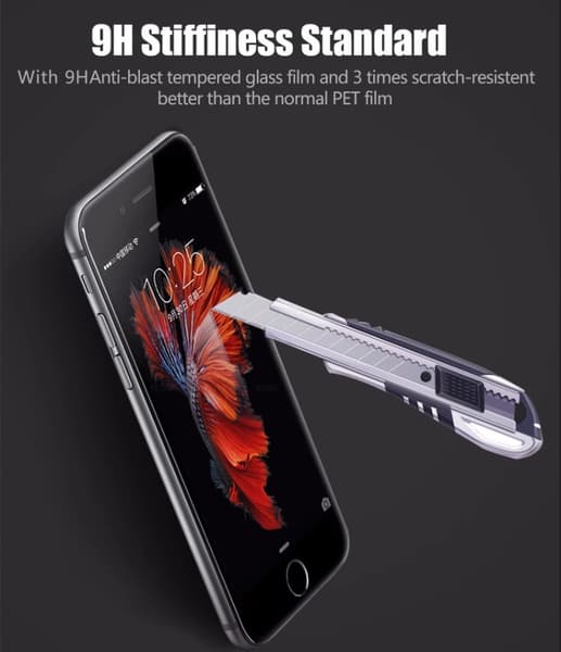 iPhone 7 Plus (2-PACK) ProGuards Carbon-Skärmskydd 3D Svart
