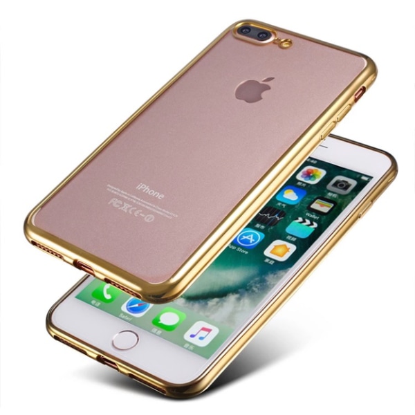 iPhone 7 Plus - Eksklusivt beskyttende silikondeksel fra LEMAN Grå
