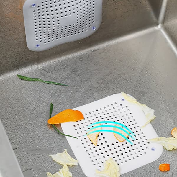 Praktiskt Avloppspropp Kökspropp Duschpropp Silikon Vit