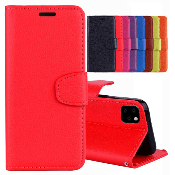 iPhone 11 - Smart Rugged Nkobee Wallet Cover Lila