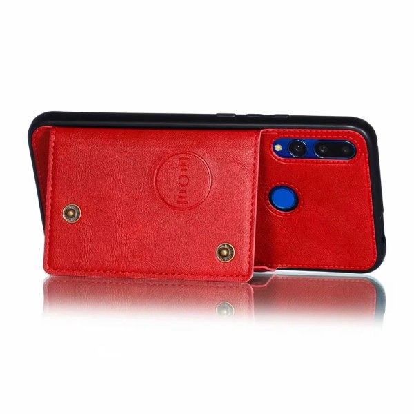 Huawei P Smart Z - Praktisk cover med kortholder Röd