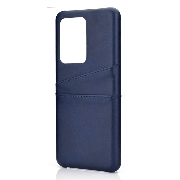 Stilfuldt Suteni-cover med kortrum - Samsung Galaxy S20 Mörkblå