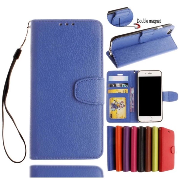 Kestävä tyylikäs lompakkokotelo iPhone 8 Plus:lle (MAX PROTECTION) Rosa