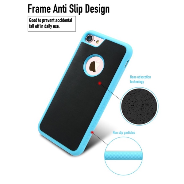 Käytännöllinen Anti-Gravity Silicon -kuori iPhone 6/6S PLUS FLOVEME:lle Blå