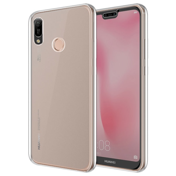 Elegant støtsikkert dobbeltsidig silikondeksel - Huawei Y6 2019 Rosa