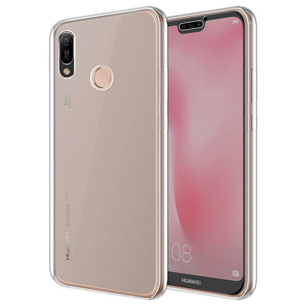 Elegant Stöttåligt Dubbelsidigt Silikonskal - Huawei Y6 2019 Blå