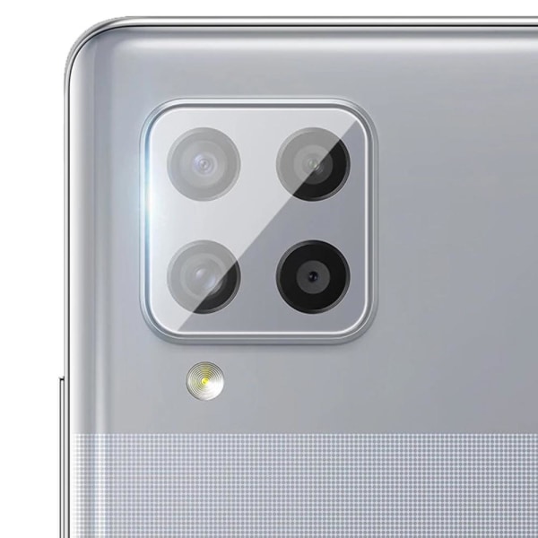 2-PAKK Samsung Galaxy A12 skjermbeskytter + kameralinsebeskytter HD 0,3 mm Transparent/Genomskinlig