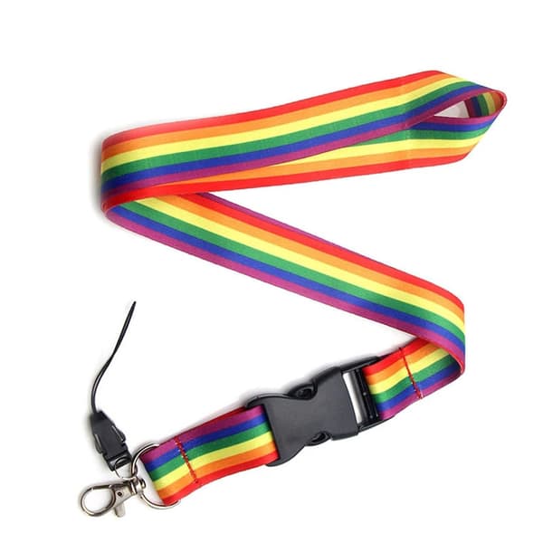 Käytännöllinen RAINBOW-avaimenauha Rainbow