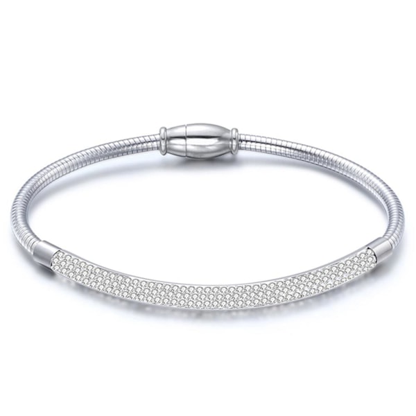 Elegant H�llbart Dam Armband Silver