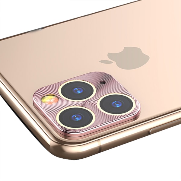 Högkvalitativ Kameralinsskydd Ram iPhone 11 Pro Max Roséguld