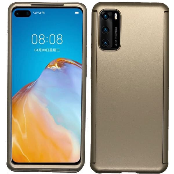 Genomtänkt Dubbelskal - Huawei P40 Silver
