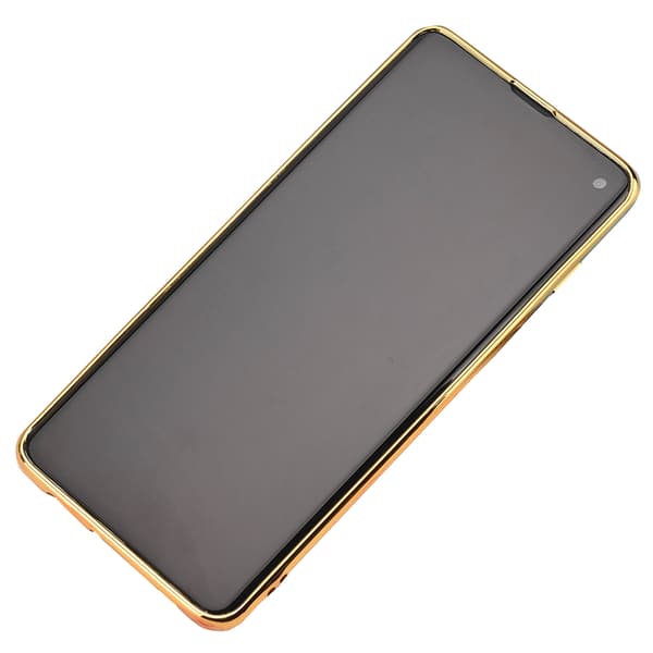 Samsung Galaxy S10 Plus - Skyddande Skal med Ringhållare Blå