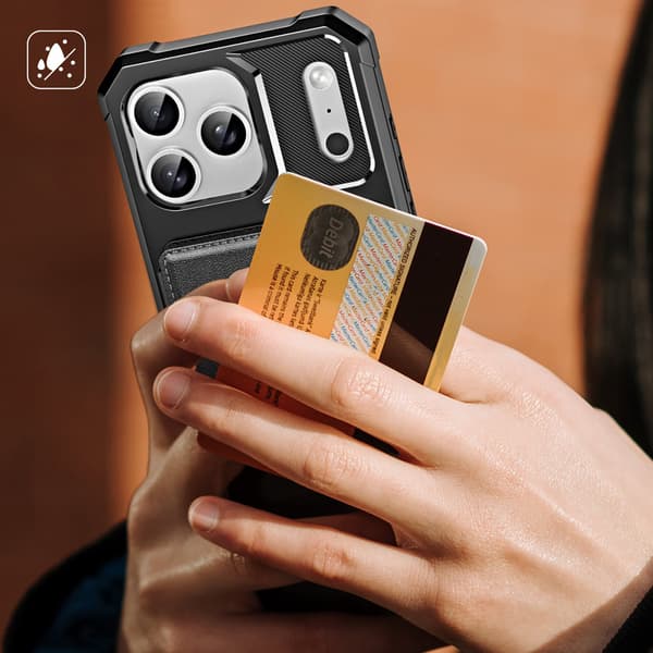 Fodral med Skydd & Kortfack kompatibelt med iPhone 17 Pro