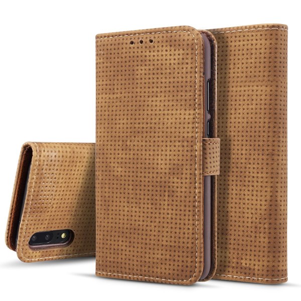 Huawei P20 - Klassiskt Fodral i Retro-look (PU-Läder) Brun
