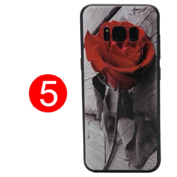 Blommiga Skyddsskal för Samsung Galaxy S8 4