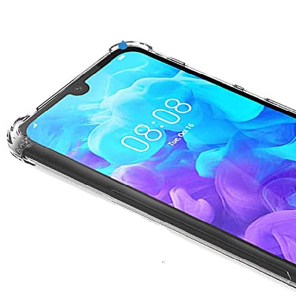 Beskyttende silikondeksel - Huawei Y5 2019 Transparent/Genomskinlig Transparent/Genomskinlig