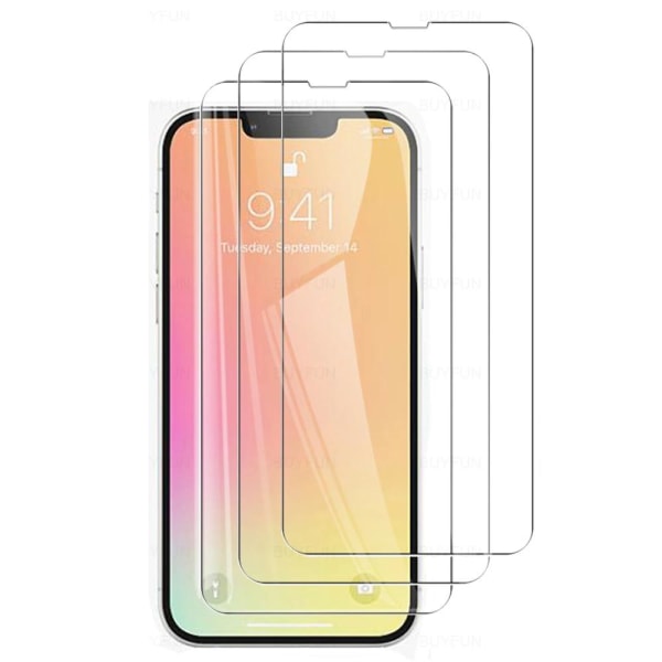 3-PACK iPhone 13 Skärmskydd Standard HD 0,3mm Transparent
