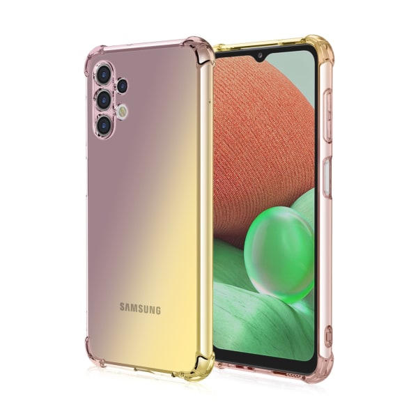 Samsung Galaxy A13 4G - St�td�mpande FLOVEME Silikonskal Svart/Guld