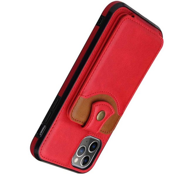 iPhone 12 Pro - Deksel med kortholder Röd