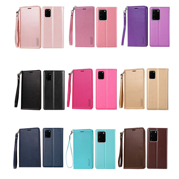 Samsung Galaxy S20 - Genomtänkt Plånboksfodral Rosaröd