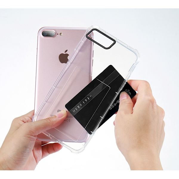 Praktiskt Silikonskal extra tjocka hörn för iPhone 7 Drop-proof Blå