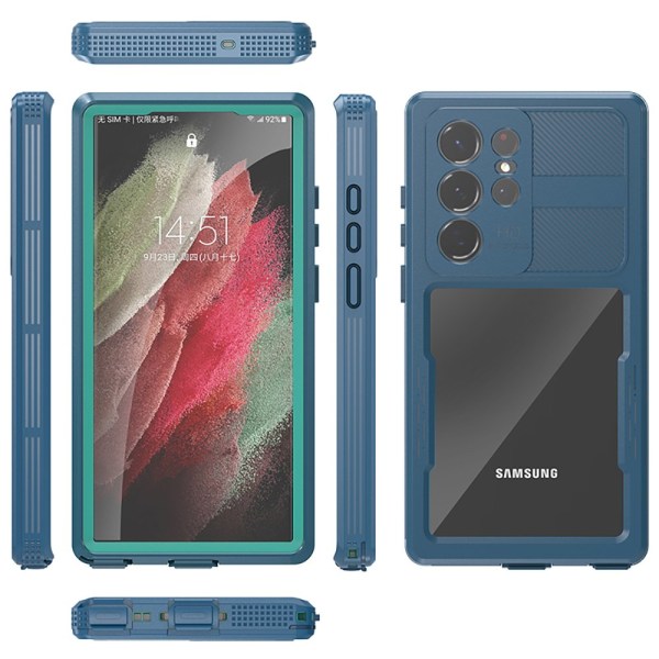 Samsung Galaxy S23 Ultra - IP68 Vattent�tt Skal Blå