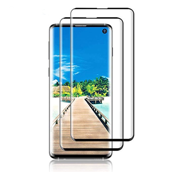 HuTech EXXO-Skärmskydd i 3D-utförande till Samsung Galaxy S10 Svart