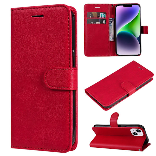 iPhone 14 - Elegant Praktiskt Floveme Plånboksfodral Svart