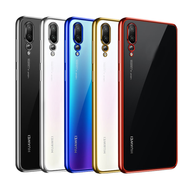 Huawei P20 Pro - Kraftfullt Skyddande Silikonskal Guld