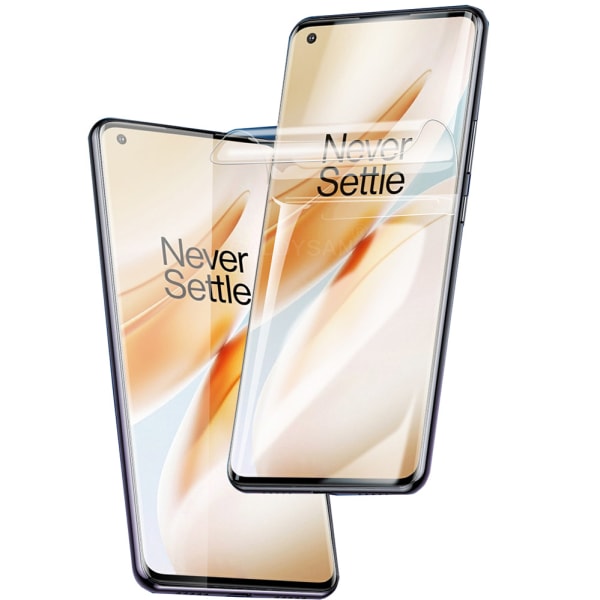 OnePlus 8 Pro myk skjermbeskytter PET 9H 0,2 mm Svart