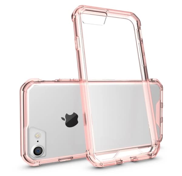 Praktiskt Silikonskal (Extra Stötdämpning) för iPhone 8 Grön
