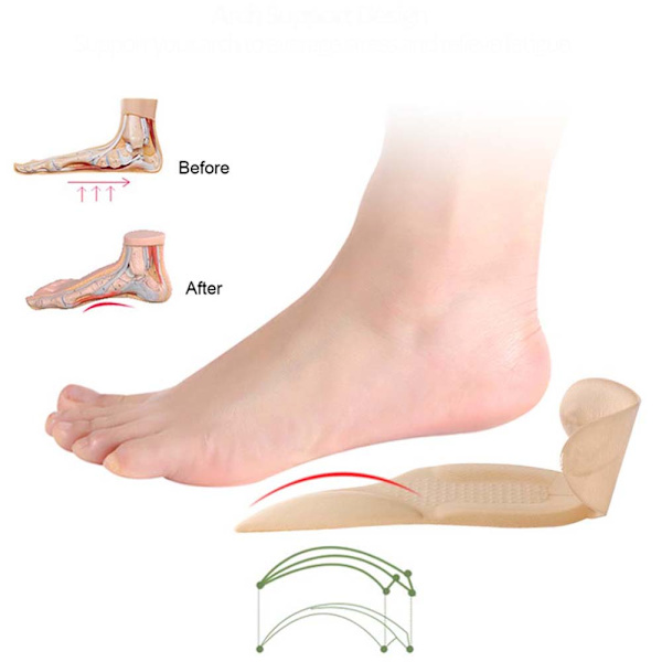 Mjuka Bekväma Flexibla - Skoinlägg Beige