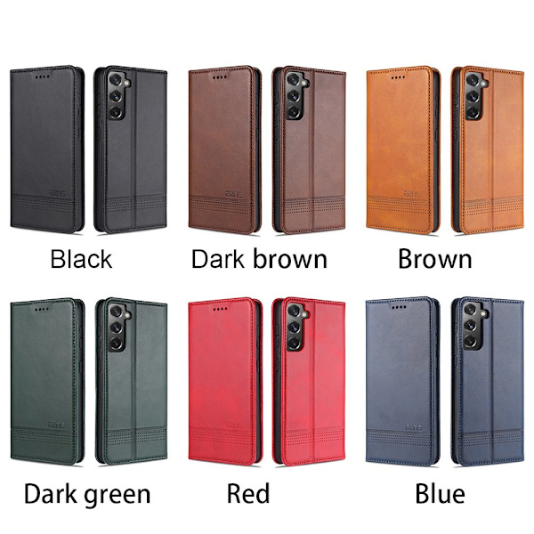 Samsung Galaxy S21 - YAZUNSHI Gediget Plånboksfodral Blå