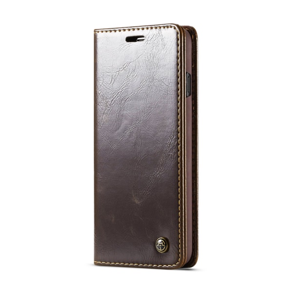 Tyylikäs lompakkokotelo (ONYX) - Samsung Galaxy S10 Brun