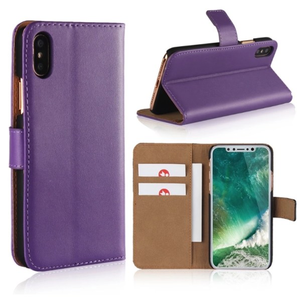 Lommebokdeksel CASUAL for iPhone X Lila