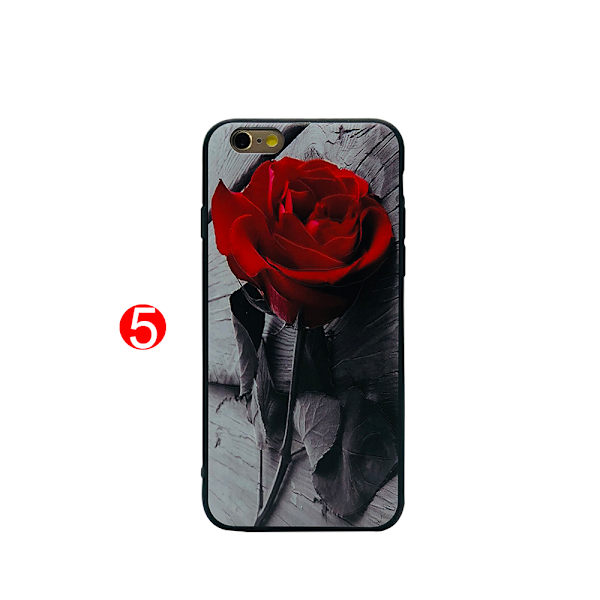 Blommiga Skyddsskal för iPhone 6/6S Plus 5