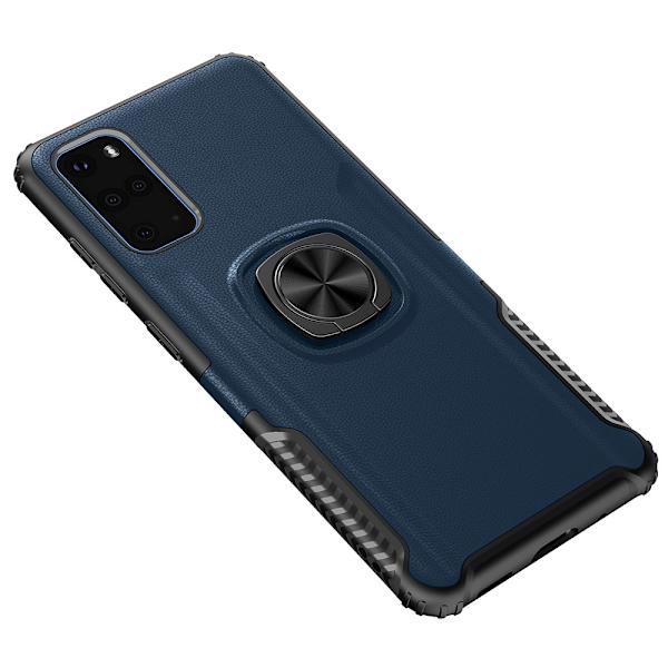 Samsung Galaxy S20 Plus - Skyddande Skal med Ringhållare Svart