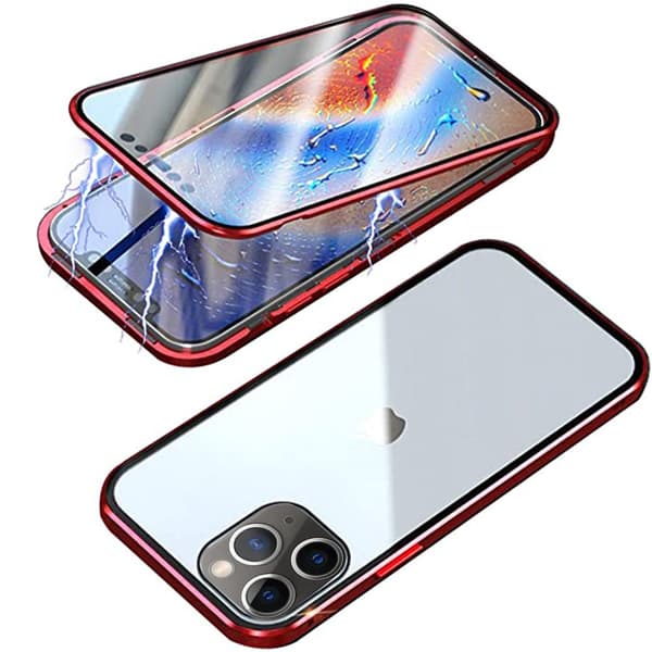 iPhone 13 Pro Max - Skyddande Stilrent Magnetiskt Skal Blå