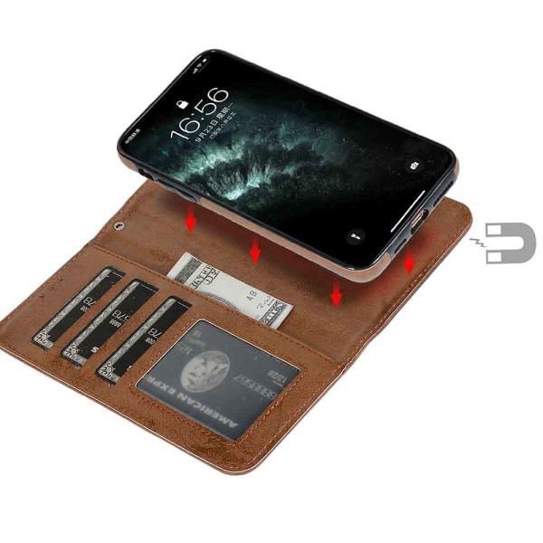 Stilig beskyttende lommebokdeksel - iPhone 11 Pro Lila