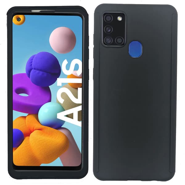 Stilrent Dubbelskal - Samsung Galaxy A21S Silver Silver