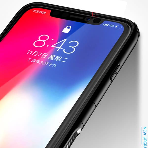 iPhone 8 - Stilrent Skal med Ringhållare Marinblå Marinblå