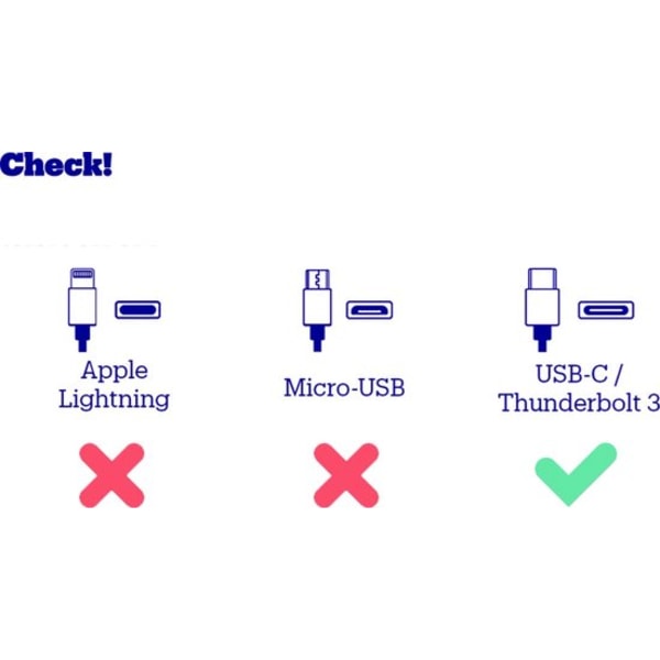 USB-C Laddkabel/1M/2.4A