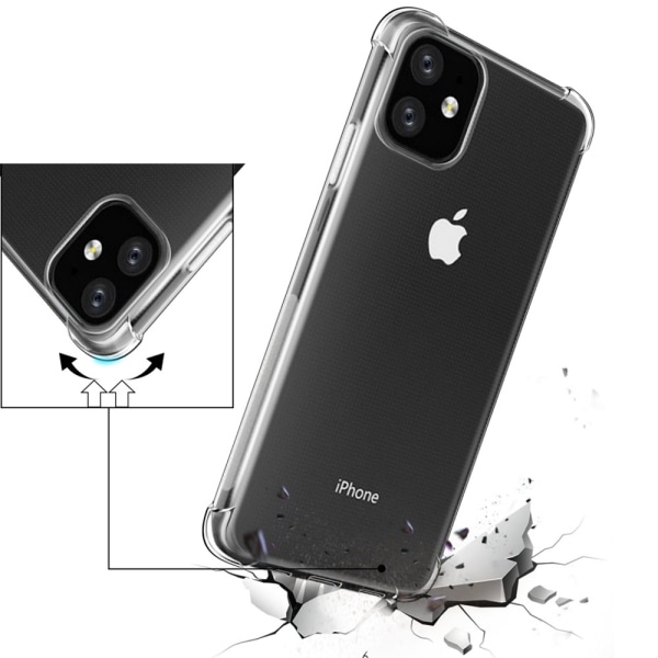 iPhone 11 Pro - Stilfuldt silikonecover (FLOVEME) Transparent/Genomskinlig