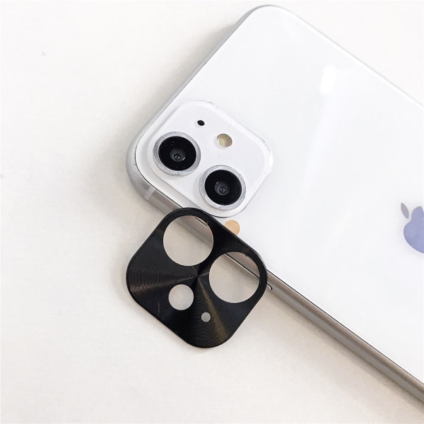 Al Alloy iPhone 11 Ultra Thin -kameran linssisuojakehys Roséguld