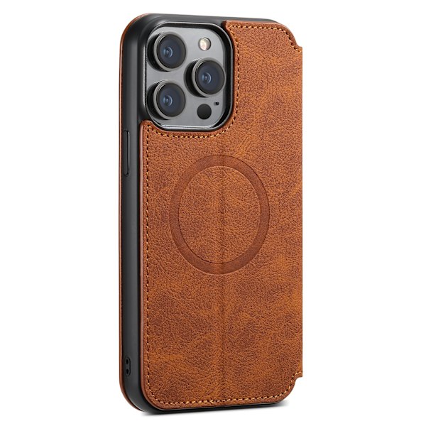 iPhone 14 Pro Plånboksfodral - Lyxig Design & Smart Funktionalitet Svart