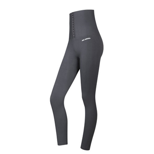 AMI MEDEA Dam Tights med hög midja Grå XL