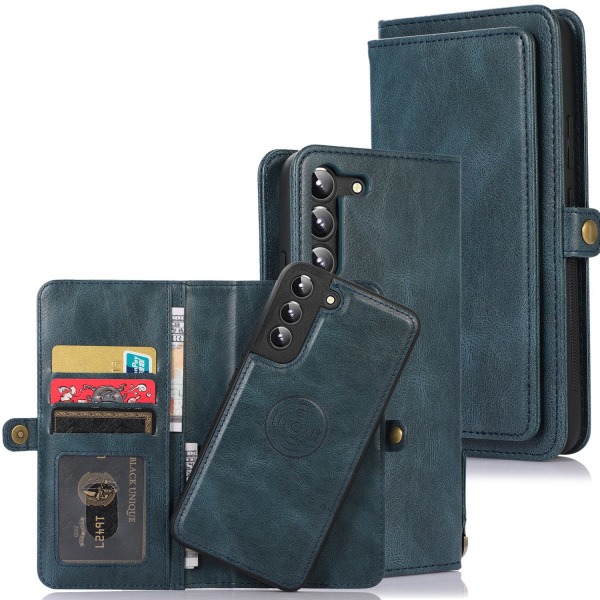 Samsung Galaxy S23 Plus - ZLEEP Dual Function Wallet Cover Mörkgrön