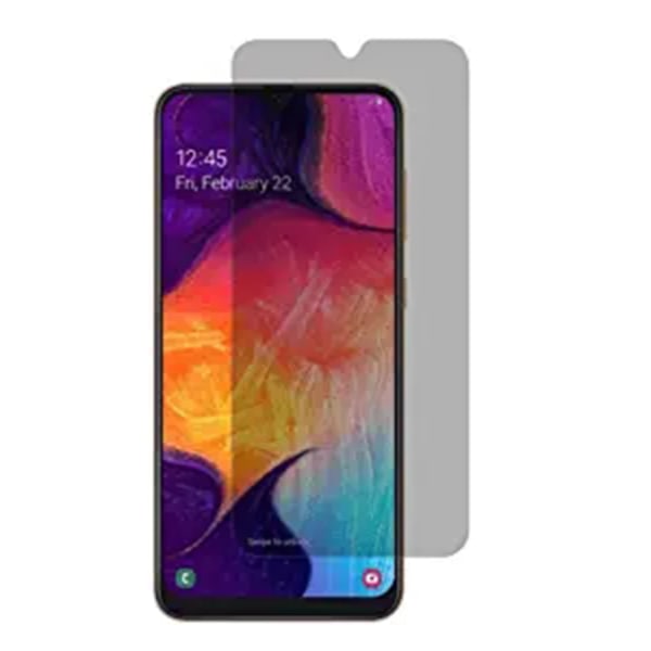 Samsung A50 Anti-Spy Skärmskydd 9H Screen-Fit Svart